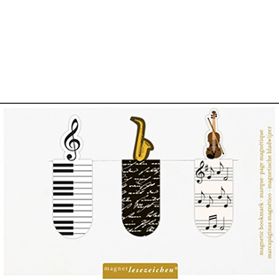 Set Segnalibri magnetici Musik