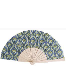 Ventaglio - cherry wood & cotton - Green tulip