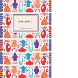 Notizbuch Insel-Bücherei »Kunterbunte Vasen retro«