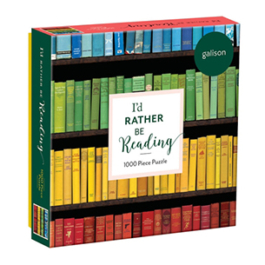 I'd Rather Be Reading. 1000 Piece Puzzle in Square Box