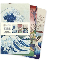 Japanese Woodblocks Set of 3 Midi Notebooks