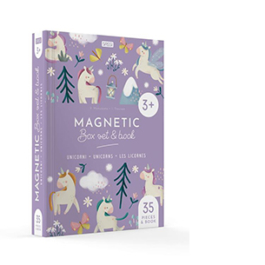 Unicorni-Unicorns-Les licornes. Magnetic box e book. Con 35 magneti