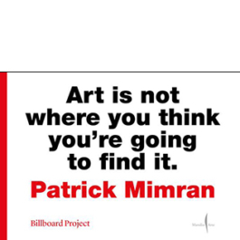 Patrick Mimran. Billboard Project. Ediz. italiana e inglese