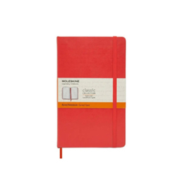 Moleskine Large Ruled Hibiscus Orange. Hard Cover