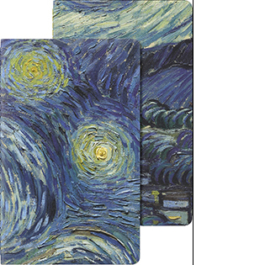 Moleskine Quaderni Cahier L Plain MOMA Van Gogh (Set di 2)