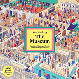 The World of the Museum. An art lover's 1000-piece jigsaw puzzle with over 80 masterpieces to spot