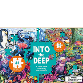 Into the Deep Sharing Puzzle A 180-Piece Under the Sea Jigsaw Puzzle with Both Big and Little Pieces