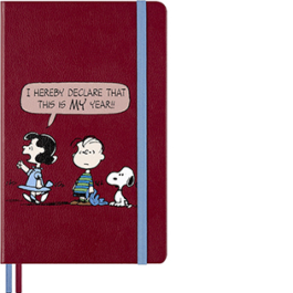 Peanuts Notebook Large, Plain, Hard Cover