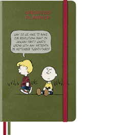 Peanuts Undated Planner Undated, Large, Hard Cover, 12 Months