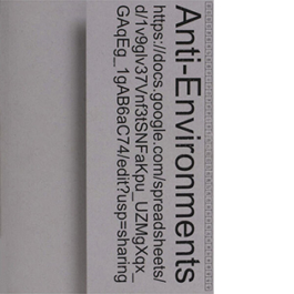 Anti-Environments. On the Exploration of Unconventional Tools through Friction and Norm-Bending