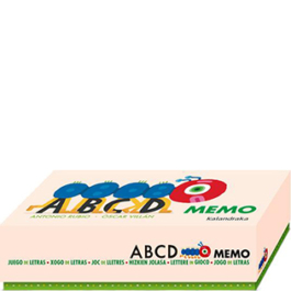 Memo abcd di lettere in gioco. Con 54 tessere
